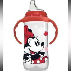 NUK Disney Large Learner Sippy Cup Minnie Mouse 10 Oz 1-Pack Spill Proof 9m+